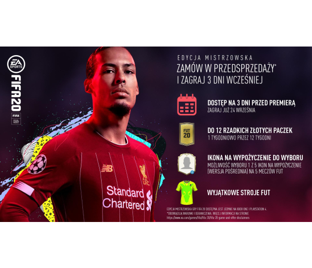 EA Sports FIFA 20 EDYCJA MISTRZOWSKA - 502095 - zdjęcie 2